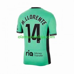 Camisola Atlético Madrid 2 Marcos Llorente 14 Homem Equipamento Terceiro 2023-2024 Manga Curta